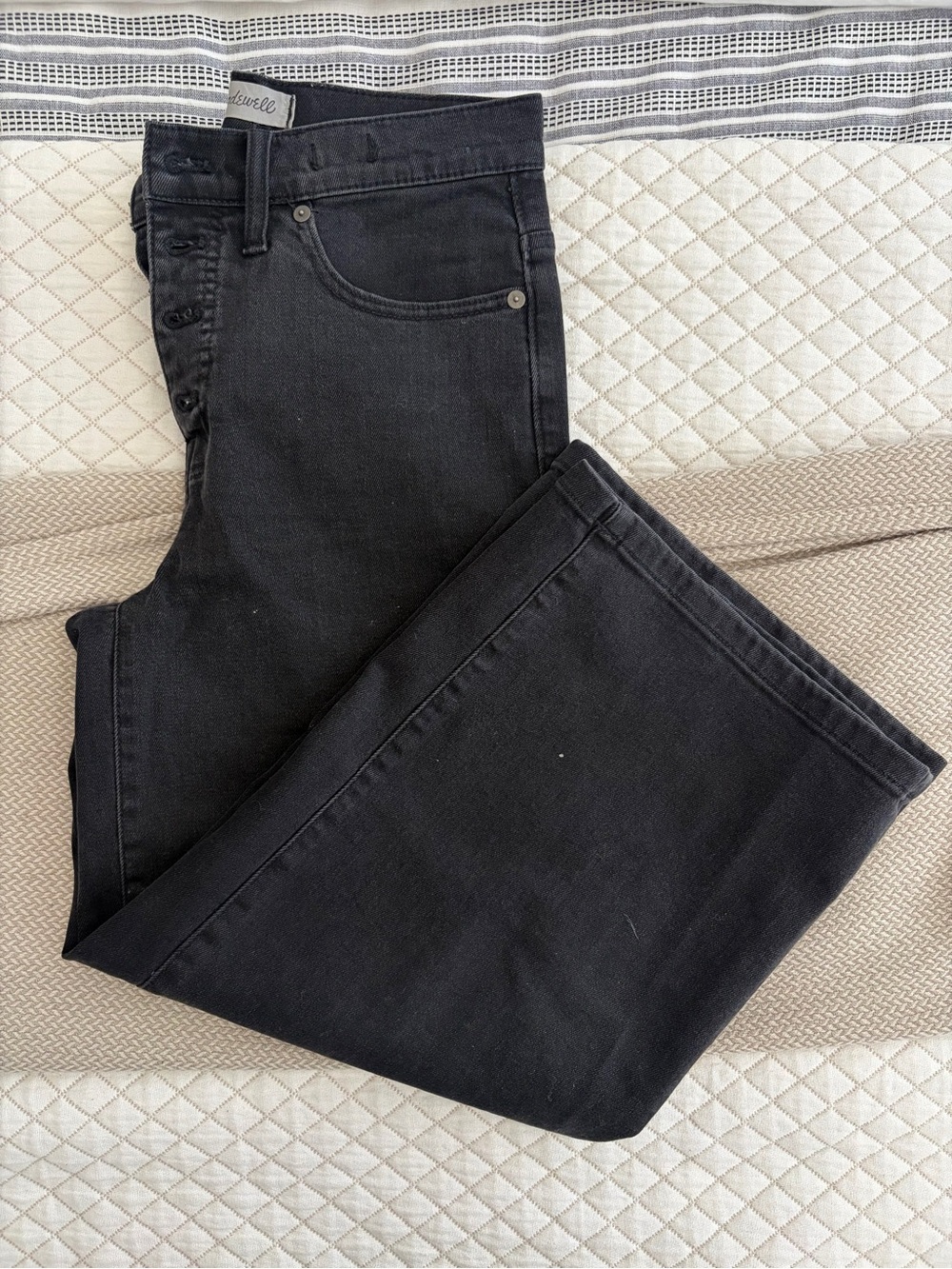 Madewell high rise crop button fly jeans